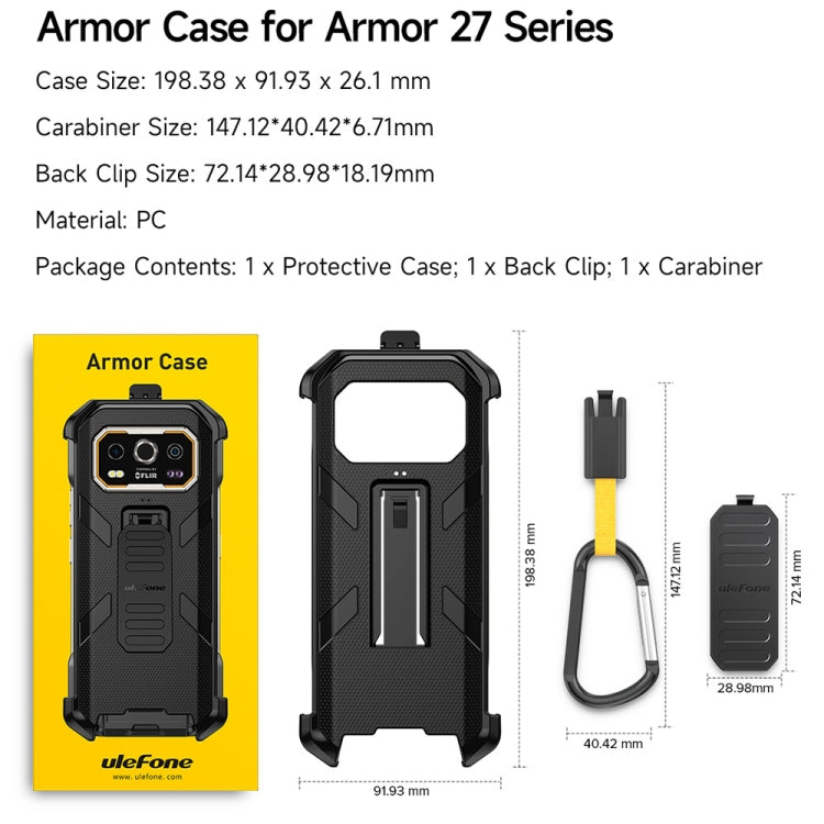 Ulefone Back Clip Case with Carabiner
