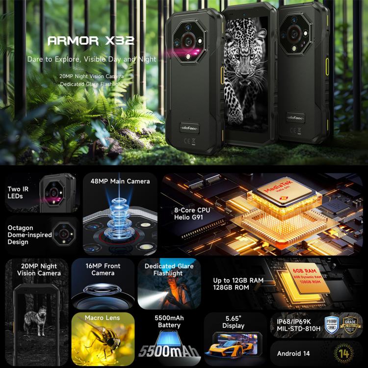Ulefone Armor X32 4G rugged phone