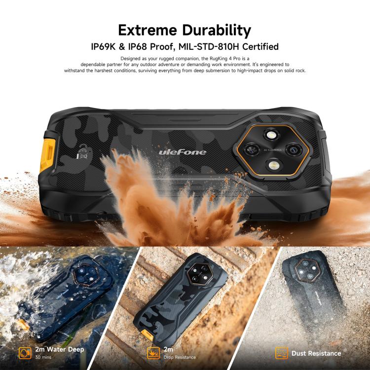 Ulefone RugKing 4 Pro 4G rugged phone 256GB